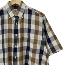Load image into Gallery viewer, Aquascutum Block Check Short Sleeved Shirt - Medium (M) PTP 23.5"