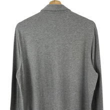 Load image into Gallery viewer, Aquascutum Grey / Block Check Long Sleeved Polo - Medium (M) PTP 22"