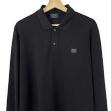 Load image into Gallery viewer, Paul and Shark Black Long Sleeved Polo - Large (L) PTP 21"