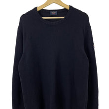 Load image into Gallery viewer, Paul and Shark Navy Crew Neck Wool Sweater - Large (L) PTP 21.5"