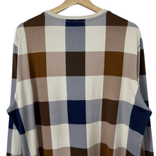 Load image into Gallery viewer, Aquascutum Block Check Long Sleeved T-Shirt - Extra Large (XL) PTP 24"