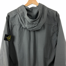 Load image into Gallery viewer, Stone Island Grey Button Up Hooded Overshirt - Extra Large (XL) PTP 23"