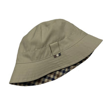 Load image into Gallery viewer, Aquascutum House Check / Beige Reversible Bucket Hat - One Size Fits All