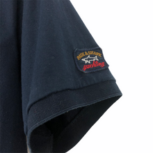 Load image into Gallery viewer, Paul and Shark Navy Short Sleeved Logo T-Shirt - Medium (M) PTP 19.5"