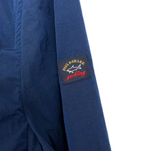 Load image into Gallery viewer, Paul and Shark Blue Nylon Shimmer Overshirt - Large (L) PTP 21"