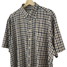 Load image into Gallery viewer, Aquascutum House Check Short Sleeved Shirt - Extra Large (XL) PTP 26.5"