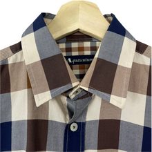 Load image into Gallery viewer, Aquascutum Block Check Long Sleeved Shirt - Small (S) PTP 20.25"