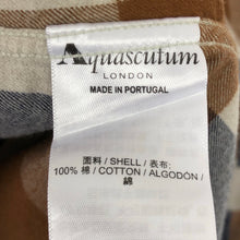 Load image into Gallery viewer, Aquascutum Flannel Block Check Long Sleeved Shirt - Large (L) PTP 21.25"