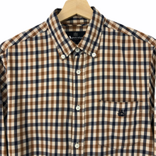 Load image into Gallery viewer, Aquascutum House Check Long Sleeved Shirt - Large (L) PTP 22"
