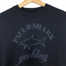 Load image into Gallery viewer, Paul and Shark Navy Logo Crew Neck Sweater - Small (S) PTP 19"
