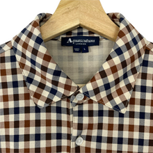 Load image into Gallery viewer, Aquascutum House Check Short Sleeved Polo - Large (L) PTP 20.75"