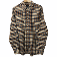 Load image into Gallery viewer, Aquascutum House Check Long Sleeved Shirt - Large (L) PTP 22"