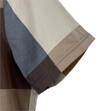 Load image into Gallery viewer, Aquascutum Block Check Short Sleeved Shirt - Medium (M) PTP 21.25"