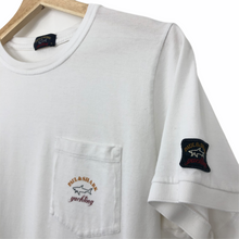 Load image into Gallery viewer, Paul and Shark White Short Sleeved Pocket T-Shirt - Medium (M) PTP 19.5"