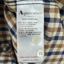 Load image into Gallery viewer, Aquascutum House Check Long Sleeved Shirt - Large (L) PTP 22"