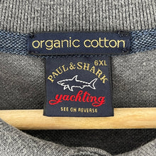 Load image into Gallery viewer, Paul and Shark Grey Long Sleeved Polo - Six Extra Large (6XL) PTP 33"