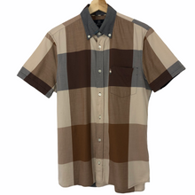 Load image into Gallery viewer, Aquascutum Block Check Short Sleeved Shirt - Small (S) PTP 20.25"