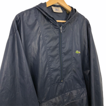 Load image into Gallery viewer, Vintage Lacoste Izod Navy Half Zip Cagoule - Large (L) PTP 25.75"