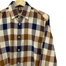 Load image into Gallery viewer, Aquascutum Block Check Long Sleeved Shirt - Small (S) PTP 20.25"