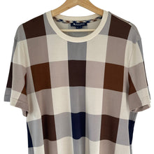 Load image into Gallery viewer, Aquascutum Block Check Short Sleeved T-Shirt - Medium (M) PTP 22"