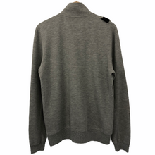 Load image into Gallery viewer, Ma.Strum Grey Half Zip Pullover Sweater - Small (S) PTP 21"