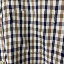 Load image into Gallery viewer, Aquascutum House Check Long Sleeved Shirt - Large (L) PTP 25"