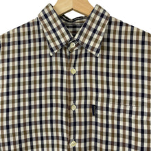 Load image into Gallery viewer, Aquascutum House Check Long Sleeved Shirt - Small (S) PTP 20.75"
