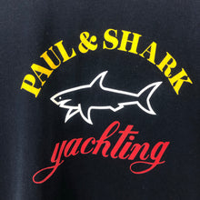 Load image into Gallery viewer, Paul and Shark Navy Short Sleeved Logo T-Shirt - Medium (M) PTP 19.5"