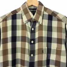 Load image into Gallery viewer, Aquascutum Block Check Short Sleeved Shirt - Medium (M) PTP 23"