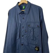 Load image into Gallery viewer, Ma.Strum Navy Blue Button Up Multi Pocket Overshirt - Extra Large (XL) PTP 24.5"