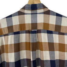 Load image into Gallery viewer, Aquascutum Block Check Flannel Long Sleeved Shirt - Large (L) PTP 22"