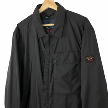 Load image into Gallery viewer, BNWT Paul and Shark Black Nylon Overshirt - Double Extra Large (XXL) PTP 26.5"