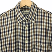 Load image into Gallery viewer, Aquascutum House Check Short Sleeved Shirt - Large (L) PTP 23.5"