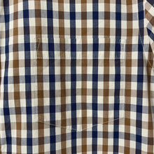 Load image into Gallery viewer, Aquascutum House Check Short Sleeved Shirt - Large (L) PTP 20.25"