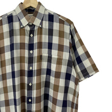 Load image into Gallery viewer, Aquascutum Block Check Short Sleeved Shirt - Medium (M) PTP 23.5"
