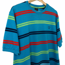 Load image into Gallery viewer, Paul and Shark Multicoloured Striped Short Sleeved T-Shirt - Large (L) PTP 23"