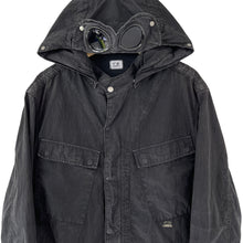 Load image into Gallery viewer, C.P Company Black Goggle Hooded Overshirt - Double Extra Large (XXL) PTP 24"