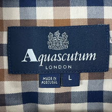 Load image into Gallery viewer, Aquascutum House Check Long Sleeved Shirt - Large (L) PTP 22"