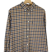 Load image into Gallery viewer, Aquascutum House Check Long Sleeved Shirt - Large (L) PTP 22"
