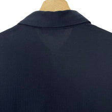 Load image into Gallery viewer, Aquascutum Navy / Block Check Long Sleeved Polo - Small (S) PTP 21.5"
