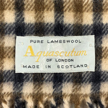 Load image into Gallery viewer, Aquascutum Classic House Check Pure Lambswool Scarf - One Size Fits All