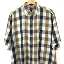 Load image into Gallery viewer, Aquascutum Block Check Short Sleeved Shirt - Extra Large (XL) PTP 26"