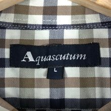 Load image into Gallery viewer, Aquascutum House Check Short Sleeved Shirt - Large (L) PTP 24"
