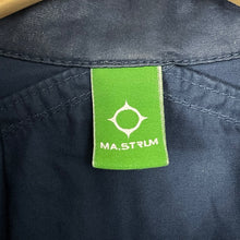 Load image into Gallery viewer, Ma.Strum Navy Blue Button Up Multi Pocket Overshirt - Medium (M) PTP 21.5"