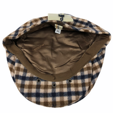 Load image into Gallery viewer, Aquascutum 100% Wool House Check Flat Cap - Extra Large (XL)
