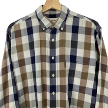 Load image into Gallery viewer, Aquascutum Block Check Long Sleeved Shirt - Large (L) PTP 24.5"