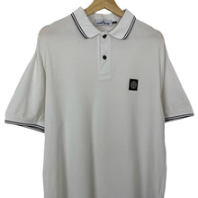 Load image into Gallery viewer, Stone Island White Short Sleeved Polo - Triple Extra Large (XXXL) PTP 23.5"
