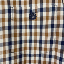 Load image into Gallery viewer, Aquascutum House Check Short Sleeved Shirt - Large (L) PTP 20.5"