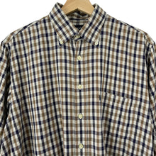 Load image into Gallery viewer, Aquascutum House Check Short Sleeved Shirt - Large (L) PTP 24.25"