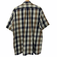 Load image into Gallery viewer, Aquascutum Block Check Short Sleeved Shirt - Large (L) PTP 24.5"
